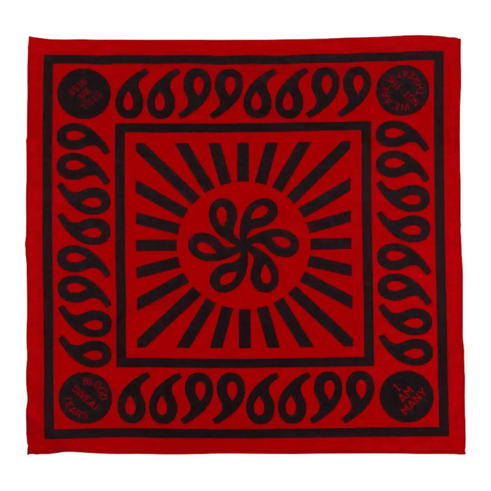"Words Are Power" 100% Organic Cotton Bandana | Design By Tré Seals aka Vocal Type BANDITS Bandanas