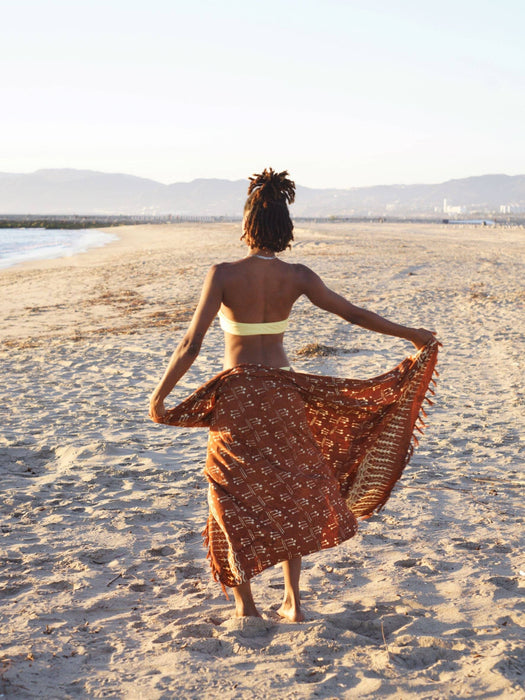 Brown Batik Sarong - HIN KONG BAY