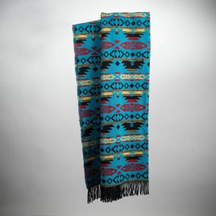 Sioux Wool Blend Blanket - Native American Design 185cm x 155cm