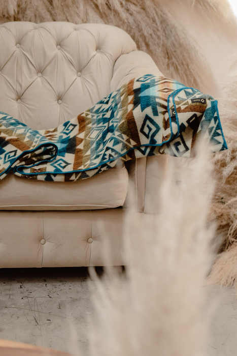 Ecuadorian alpaca blanket | native blanket | Chimborazo Colormix 190cm x 225cm