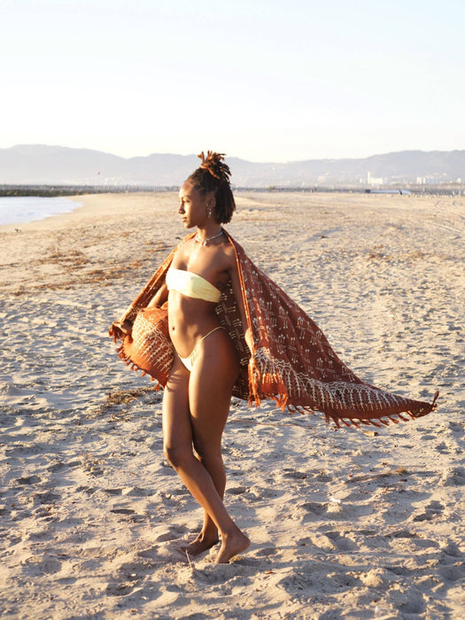 Brown Batik Sarong - HIN KONG BAY