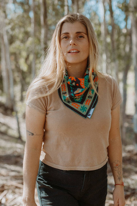 "Midnight Sun" Organic Cotton Bandana - Design by Brett Stenson