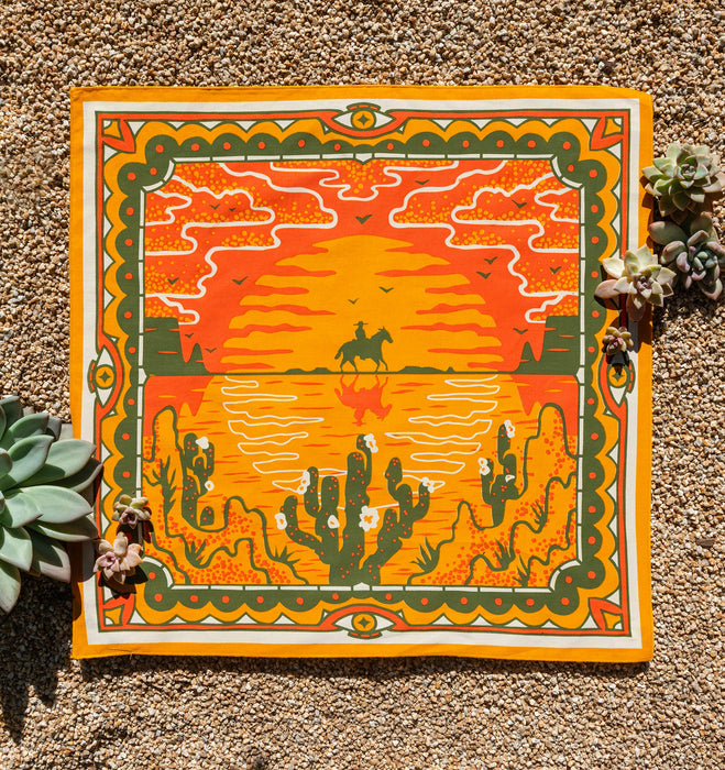 "Sunset" Organic Cotton Bandana