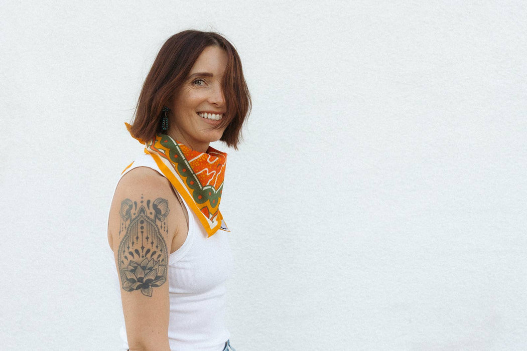 "Sunset" Organic Cotton Bandana