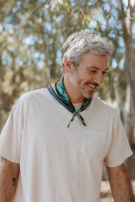 "Midnight Sun" Organic Cotton Bandana - Design by Brett Stenson