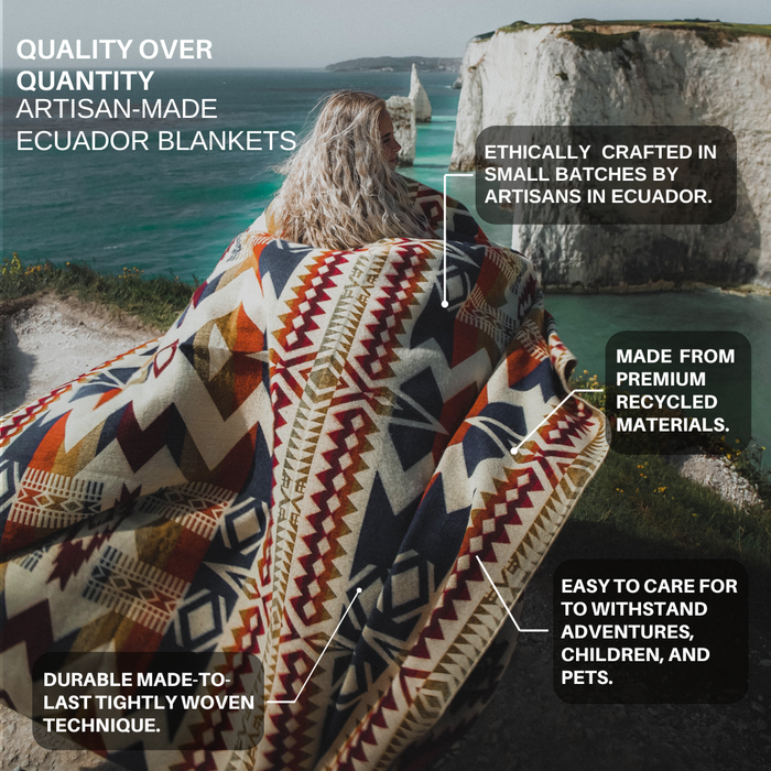 Awa Throw Blanket - Natural / Black | home decor | Spring De