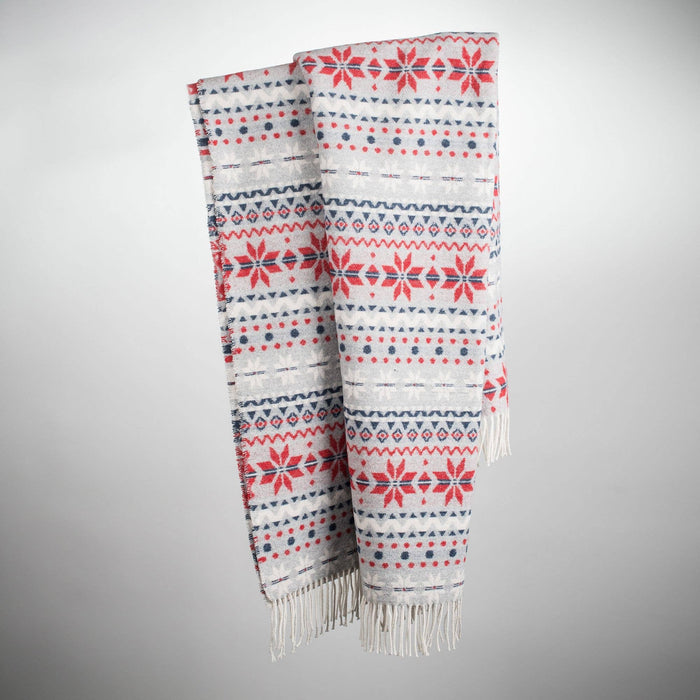 Xmas Blanket - Soft Wool Blend 185cm x 155 cm