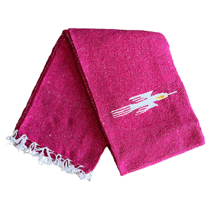 Hot Pink Baja Thunderbird Mexican Blanket