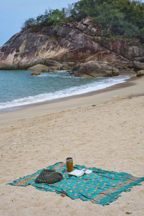 Teal Batik Sarong - TROPICAL DREAM