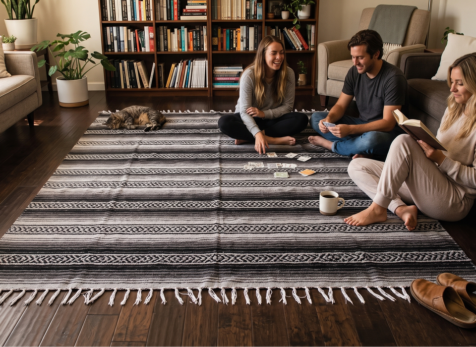 GIANT Falsa Blanket - 8.5' x 5' Authentic Mexican Blankets