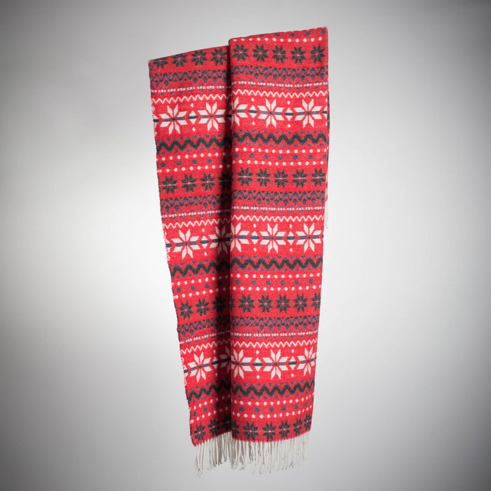 Xmas Blanket - Soft Wool Blend 185cm x 155 cm