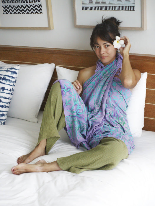 Lavender Batik Sarong - LANTA REEF