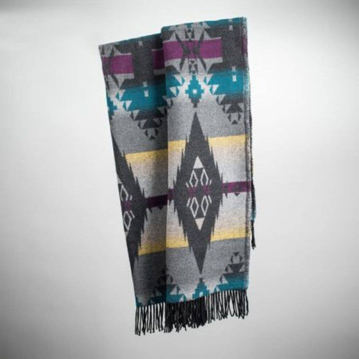 Apache Wool Blend Blanket - Native American Design 200cm x 155cm