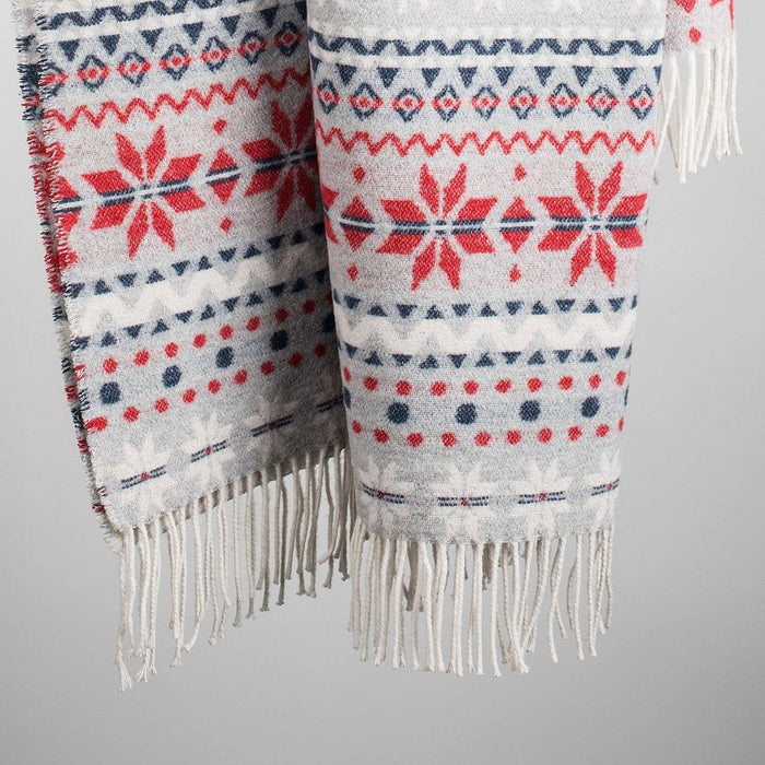 Xmas Blanket - Soft Wool Blend 185cm x 155 cm
