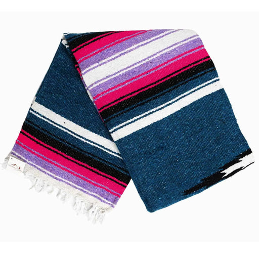 Aegean Blue and Pink Baja Diamond Blanket West Path