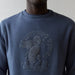 Con-Mythic Sweatshirt in Blue by Consume Design, 100% Organic Cotton Tiwel