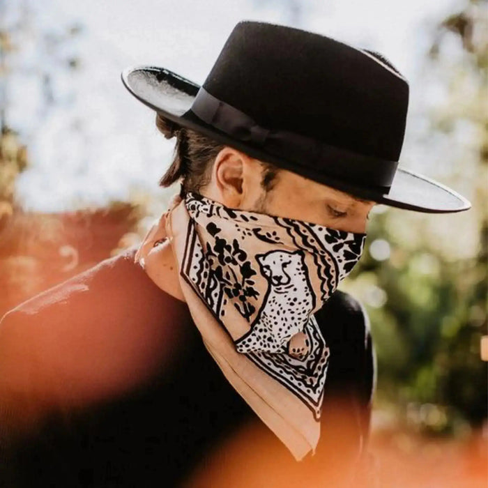 "Forever Blooming" 100% Organic Cotton Bandana | Design By REAL FUN, WOW! BANDITS Bandanas
