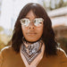 "Forever Blooming" 100% Organic Cotton Bandana | Design By REAL FUN, WOW! BANDITS Bandanas