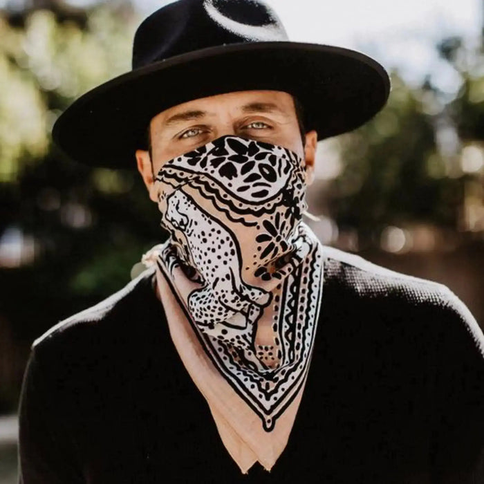 "Forever Blooming" 100% Organic Cotton Bandana | Design By REAL FUN, WOW! BANDITS Bandanas