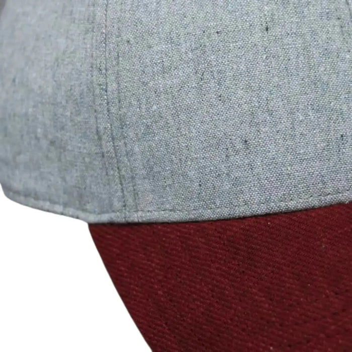 Grey & Burgundy Cap Storied Hats