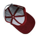 Grey & Burgundy Cap Storied Hats