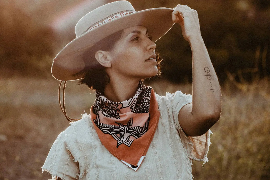 "Life In Flight" 100% Organic Cotton Bandana | Design By REAL FUN, WOW! BANDITS Bandanas