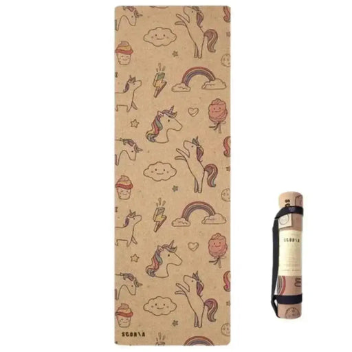 Unicorn Adults Cork Yoga Mat (3.5MM) Scoria World Inc.