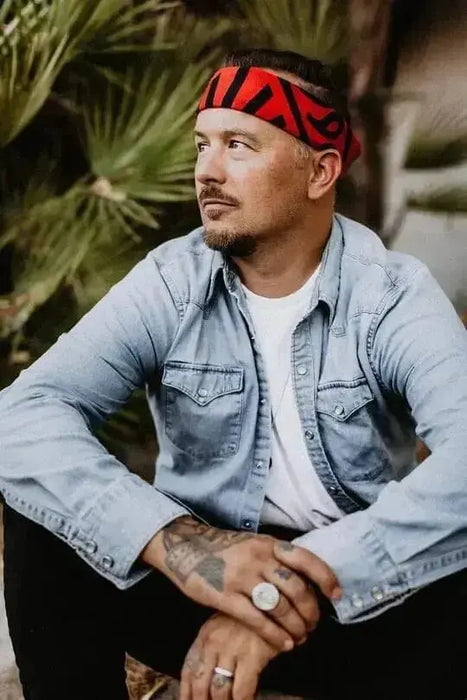 "Words Are Power" 100% Organic Cotton Bandana | Design By Tré Seals aka Vocal Type BANDITS Bandanas