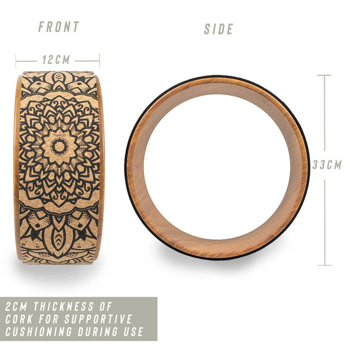 Cork Yoga Wheel Myga